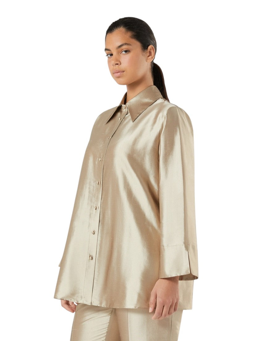 Marina Rinaldi Silk shantung tunic