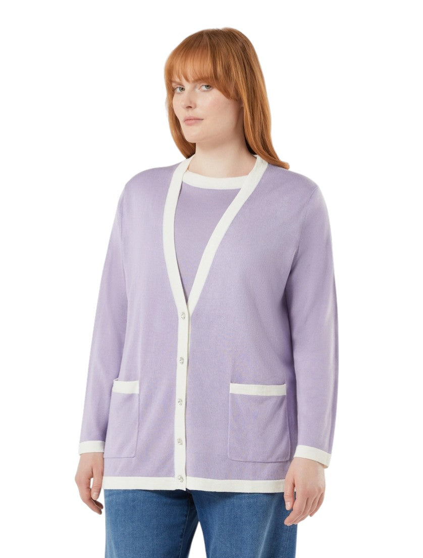 Marina Rinaldi Silk and cashmere cardigan
