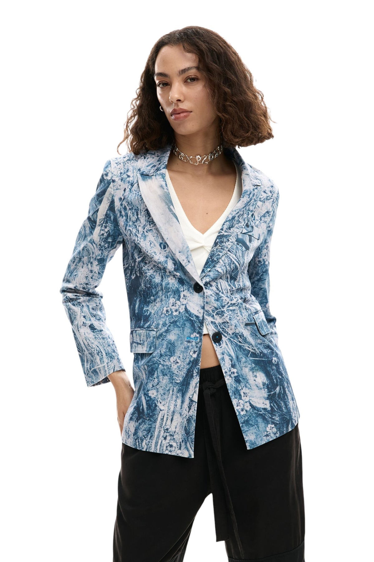 Desigual Regular-fit blazer with inner lining flap pockets