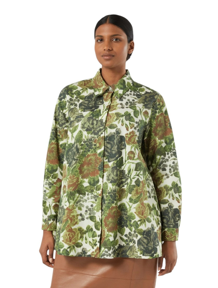 Marina Rinaldi Printed poplin shirt