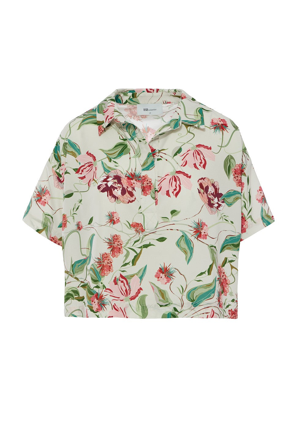 BSB Floral Blouse With Collar