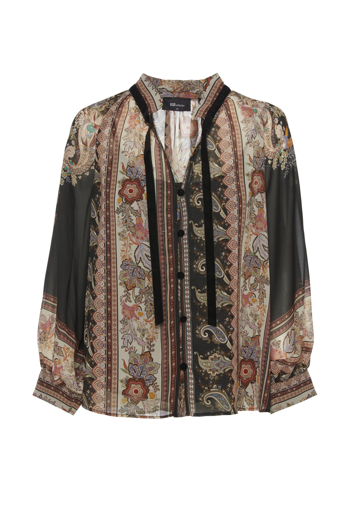 BSB Printed blouse with long sleeves
