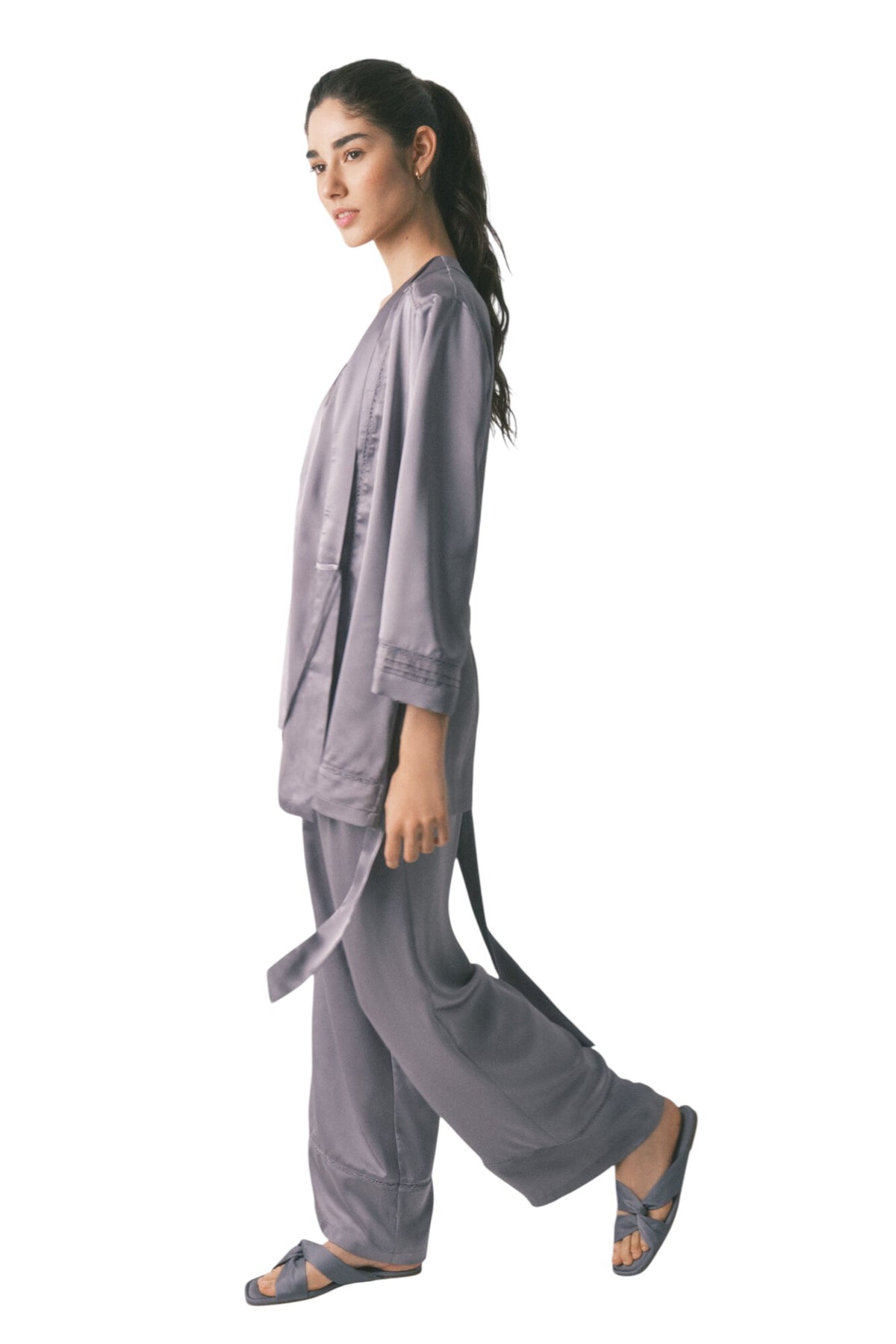 Women Secret satin and lace pajama set