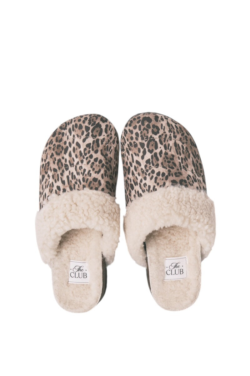 Women Secret Animal print sheepskin clog-style sneakers