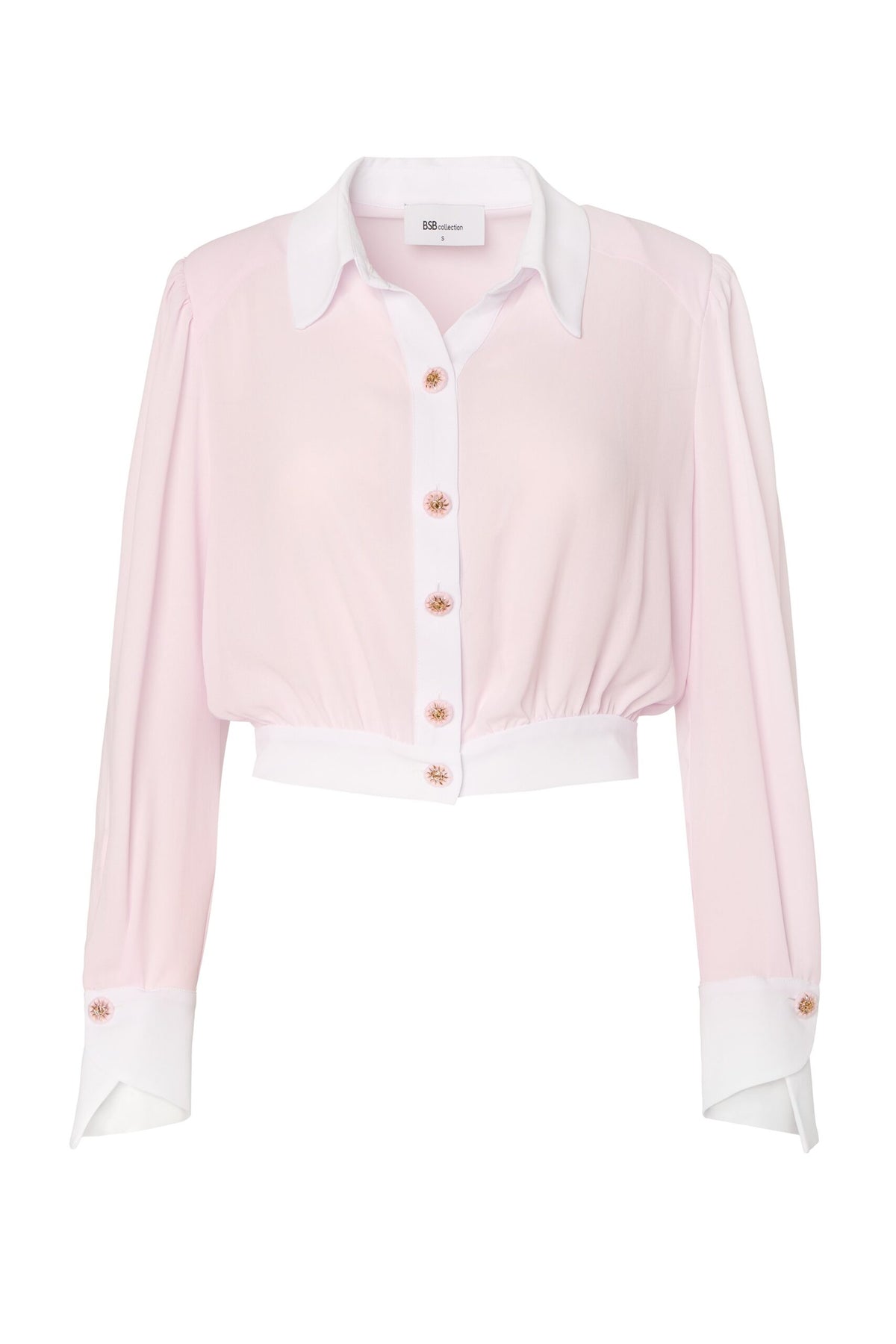 BSB Cropped blouse with buttons