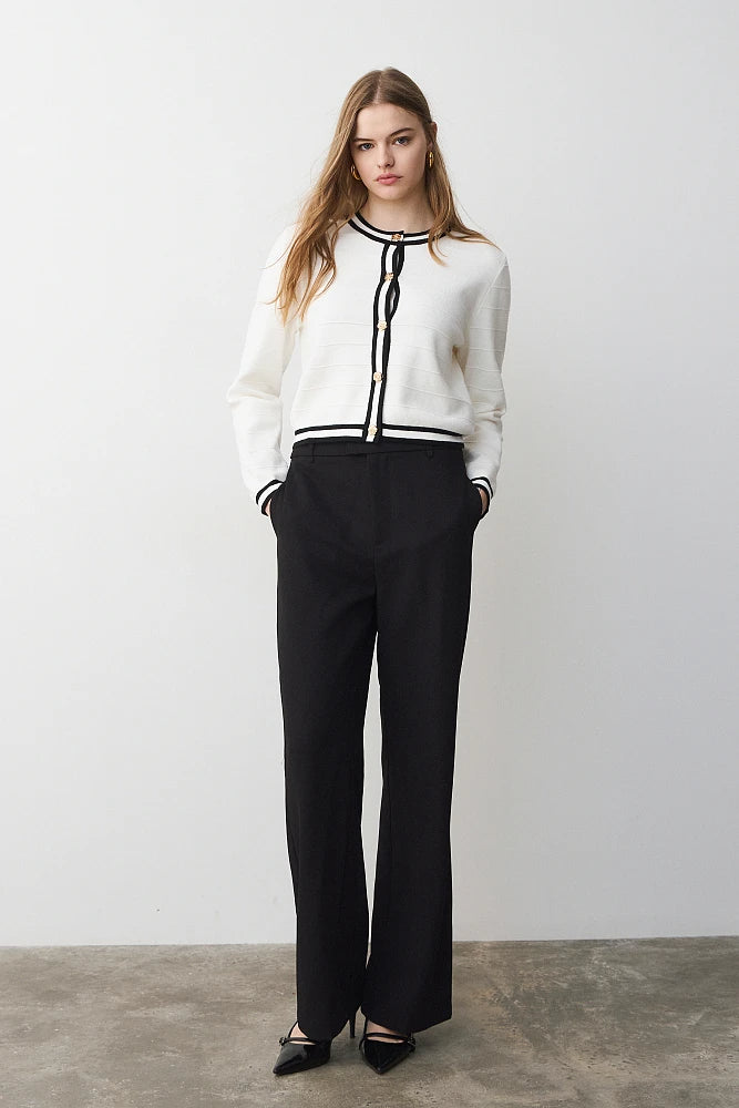 BSB Basic straight crepe trousers