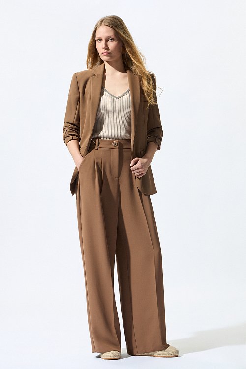 BSB Crepe trousers with pleats