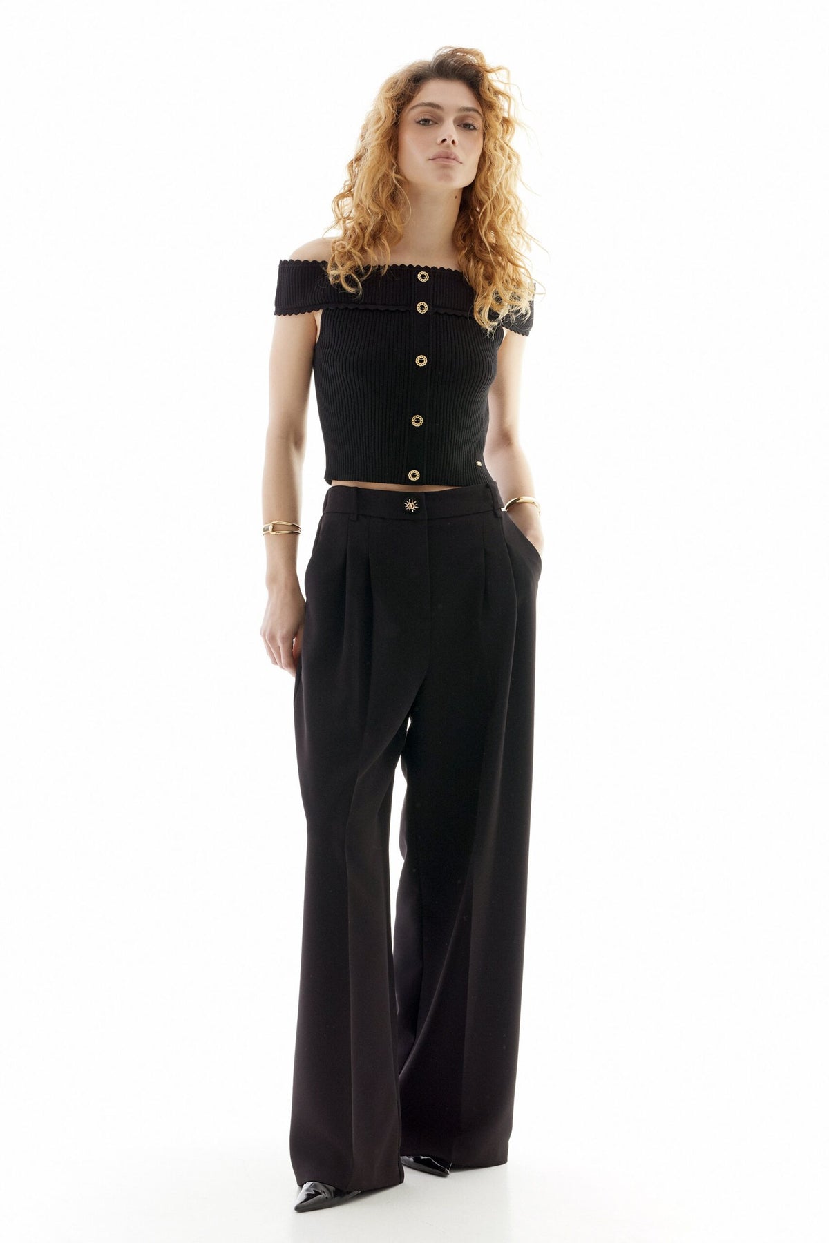 BSB Crepe trousers with pleats