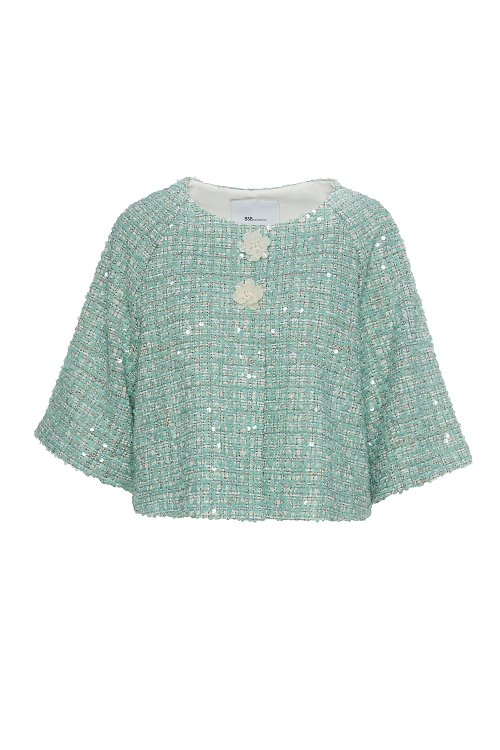 BSB Tweed sequined bolero