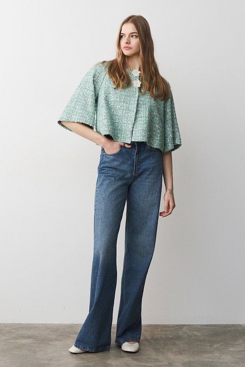 BSB Tweed sequined bolero