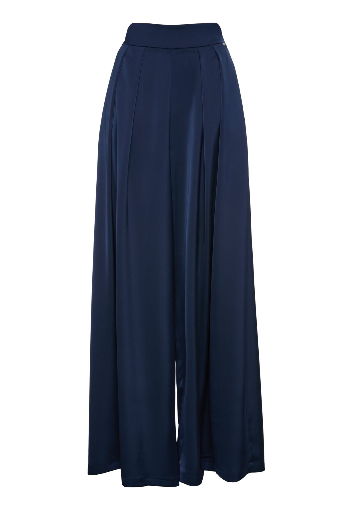 BSB Satin wide leg pants with pleats