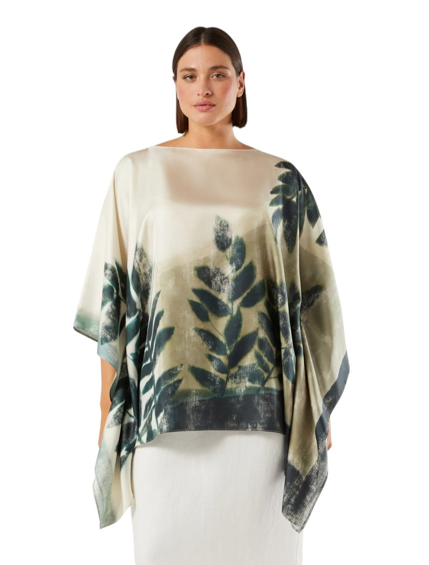 Marina Rinaldi Silk twill tunic