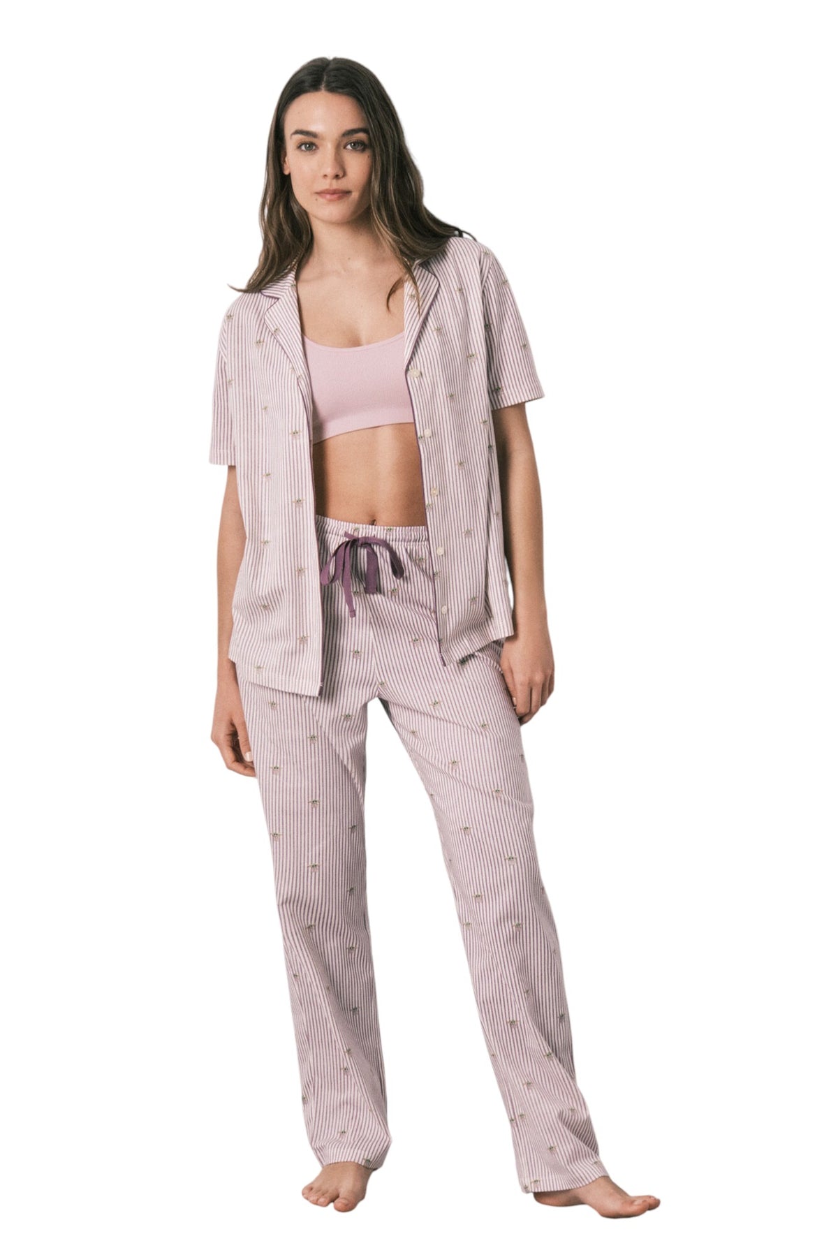 Women Secret Cotton striped classic pyjamas Baby Yoda