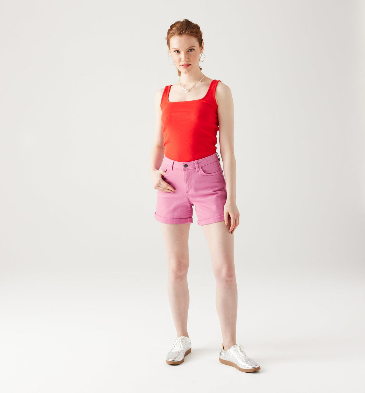 Promod Plain Canvas Shorts