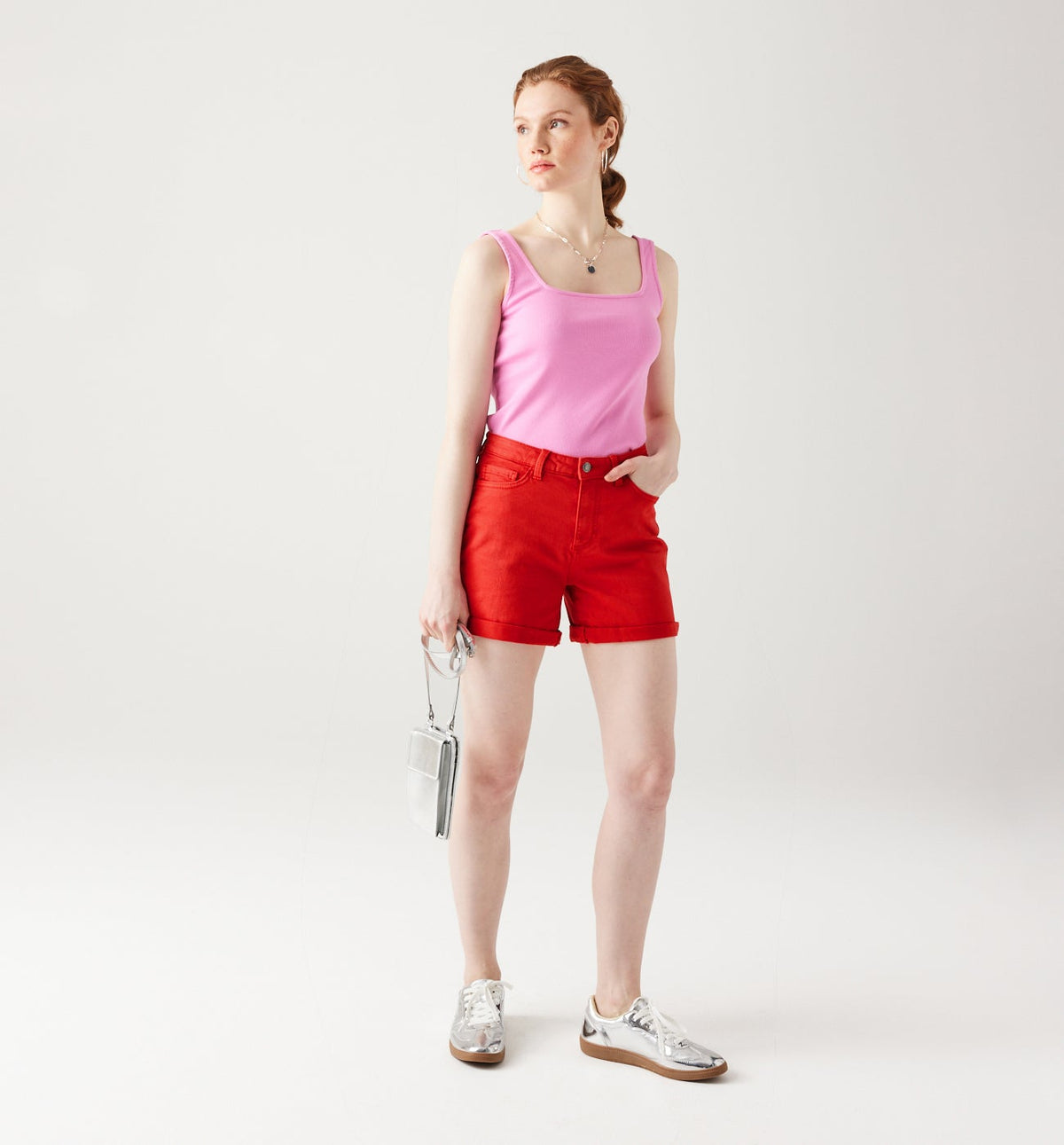 Promod Plain Canvas Shorts