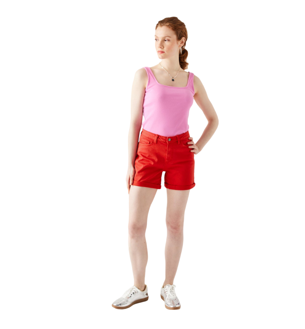 Promod Plain Canvas Shorts