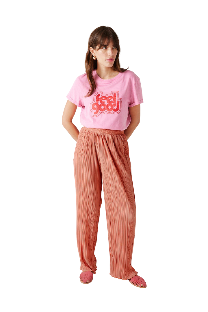 Promod Wideleg Plissé Trousers