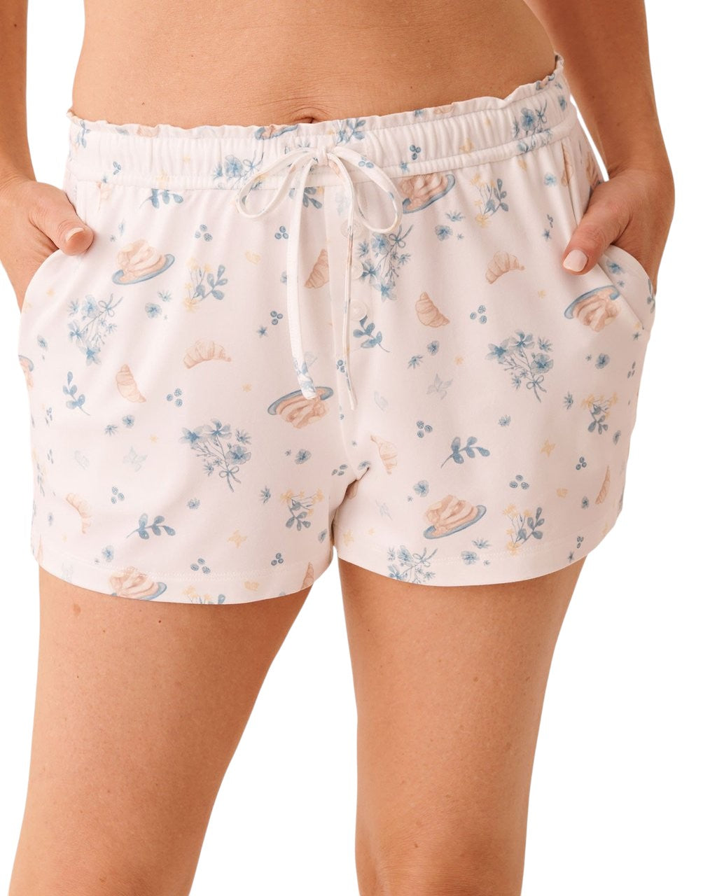 La vie en Rose Brunch Print Super Soft Pajama Shorts