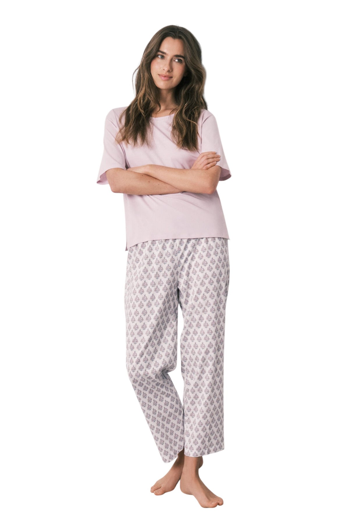 Women Secret 100% cotton stamp print pyjamas