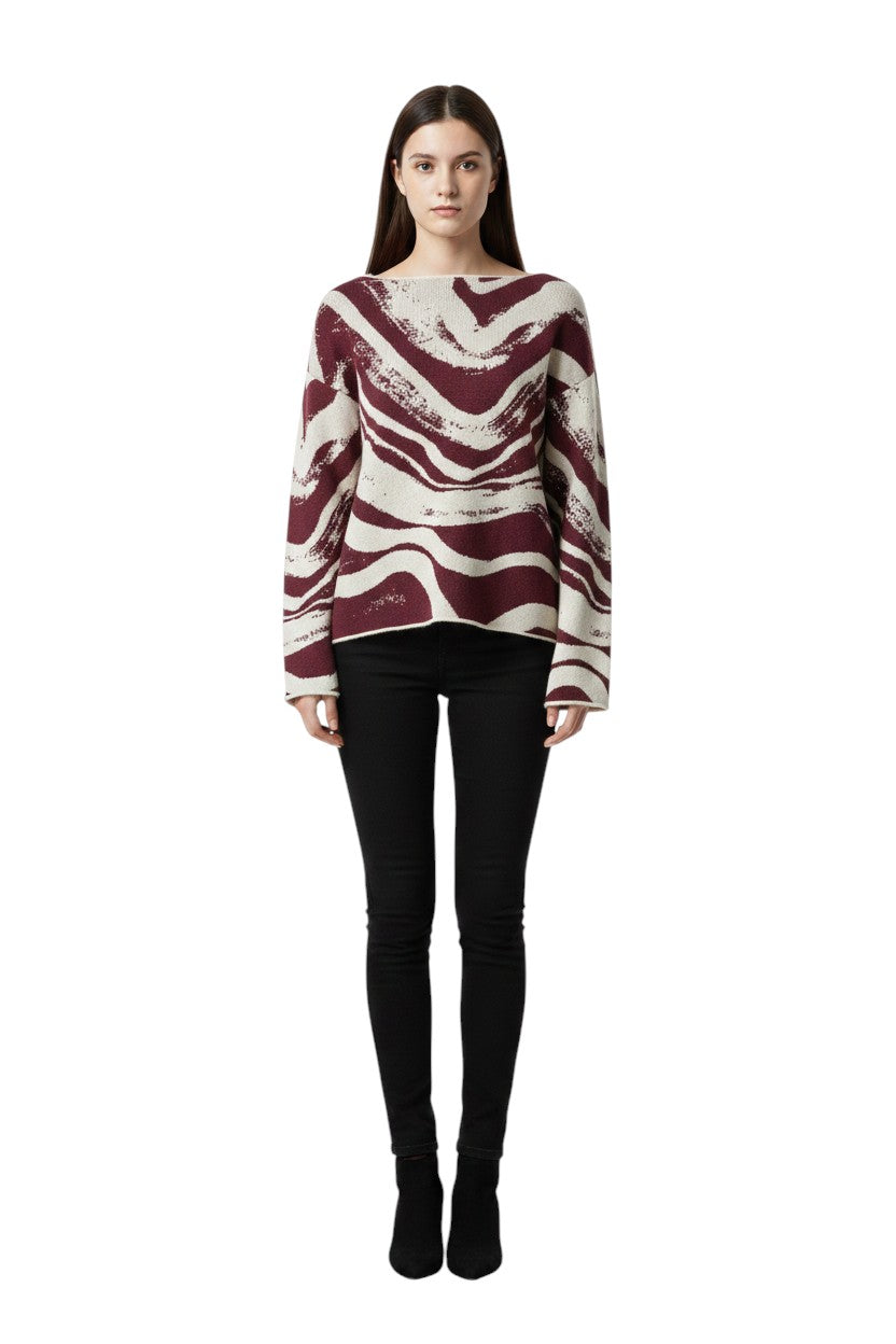 BSB Printed pullover with long sleeves