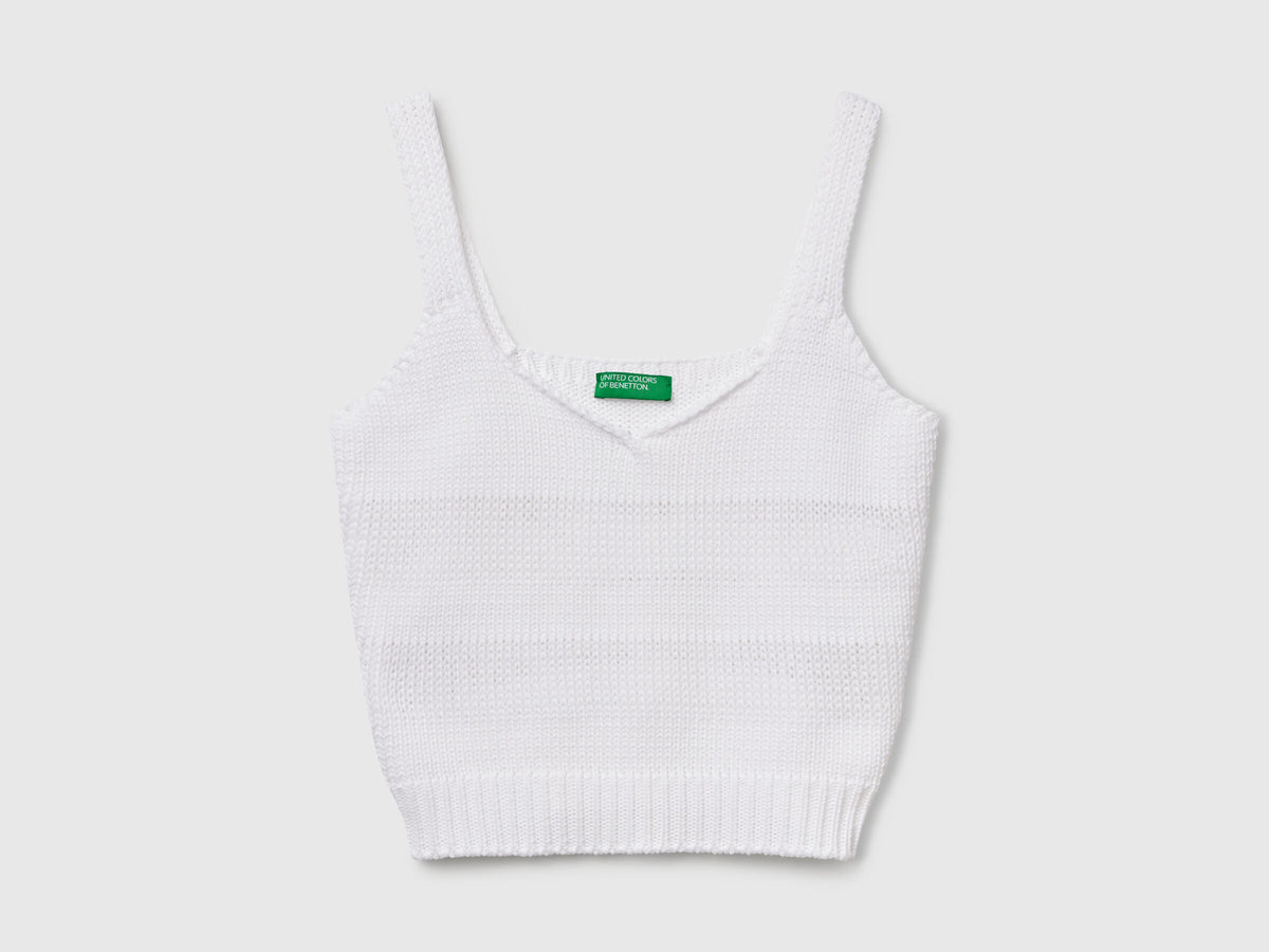 Benetton Tank Top In Knit