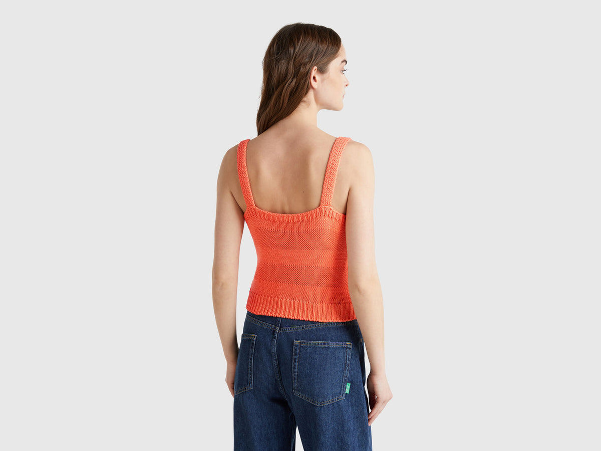 Benetton Tank Top In Knit