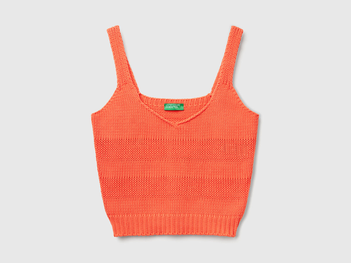 Benetton Tank Top In Knit
