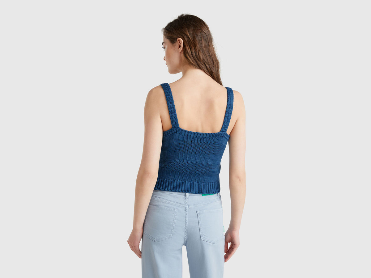 Benetton Tank Top In Knit