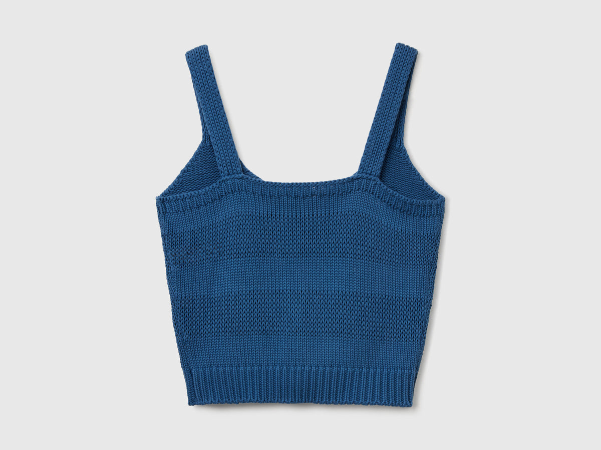 Benetton Tank Top In Knit
