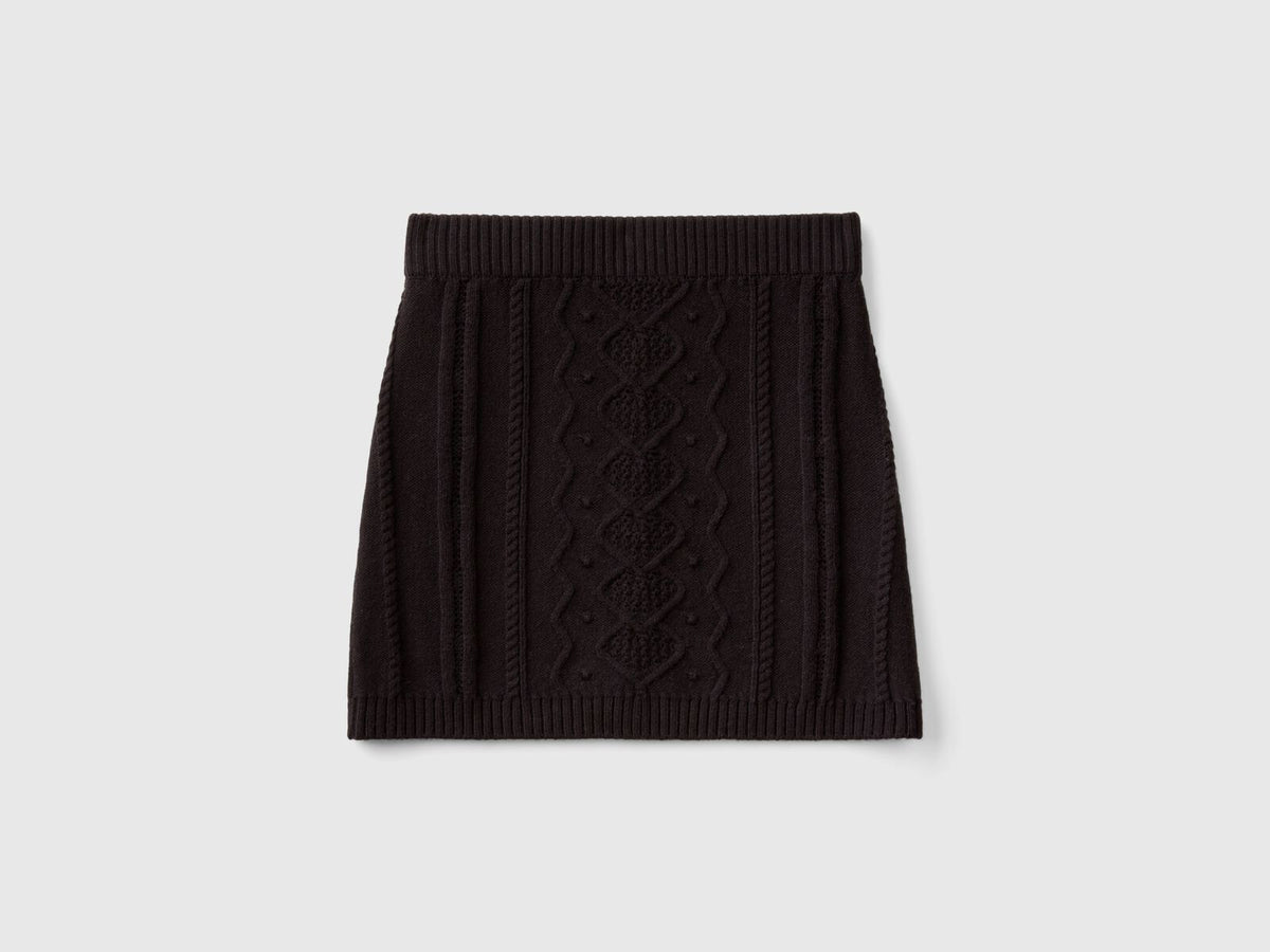 Benetton Knit Mini Skirt