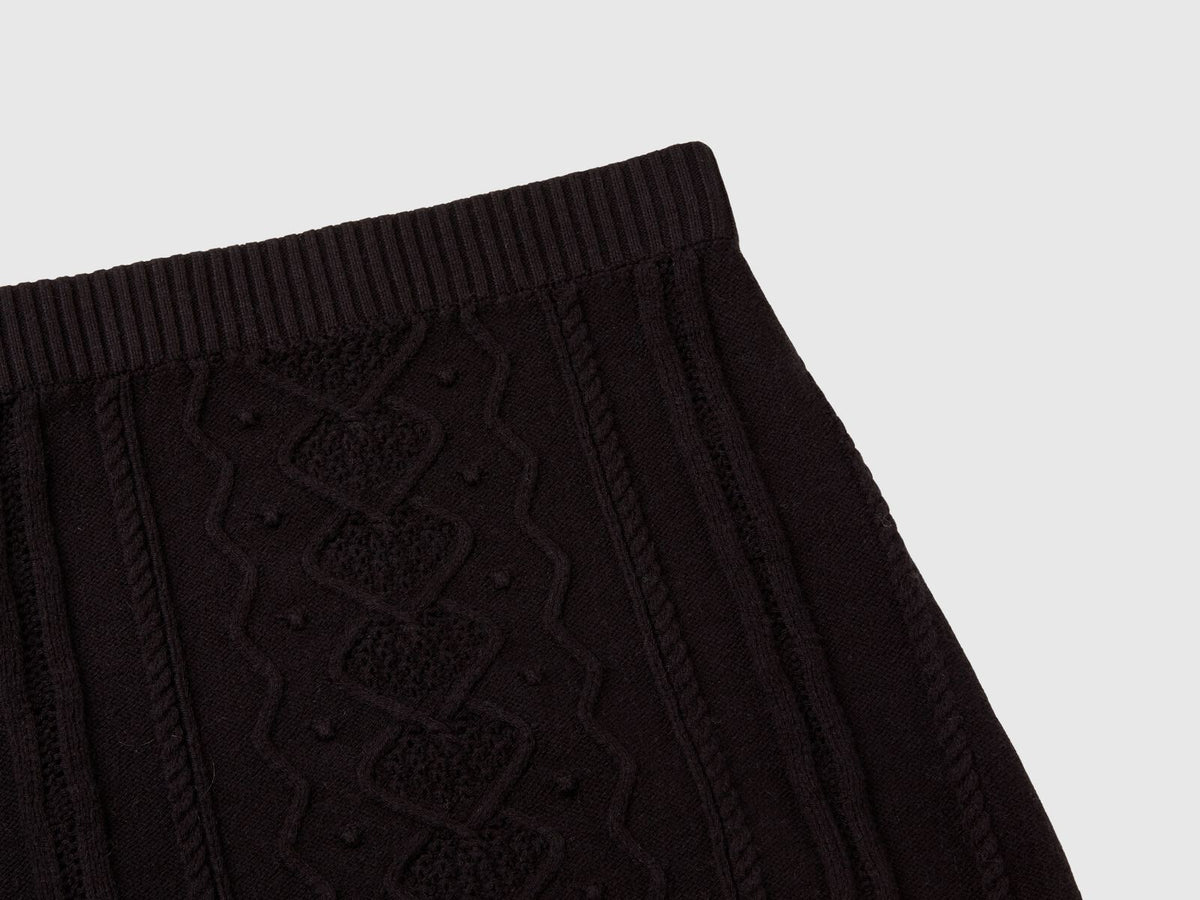 Benetton Knit Mini Skirt