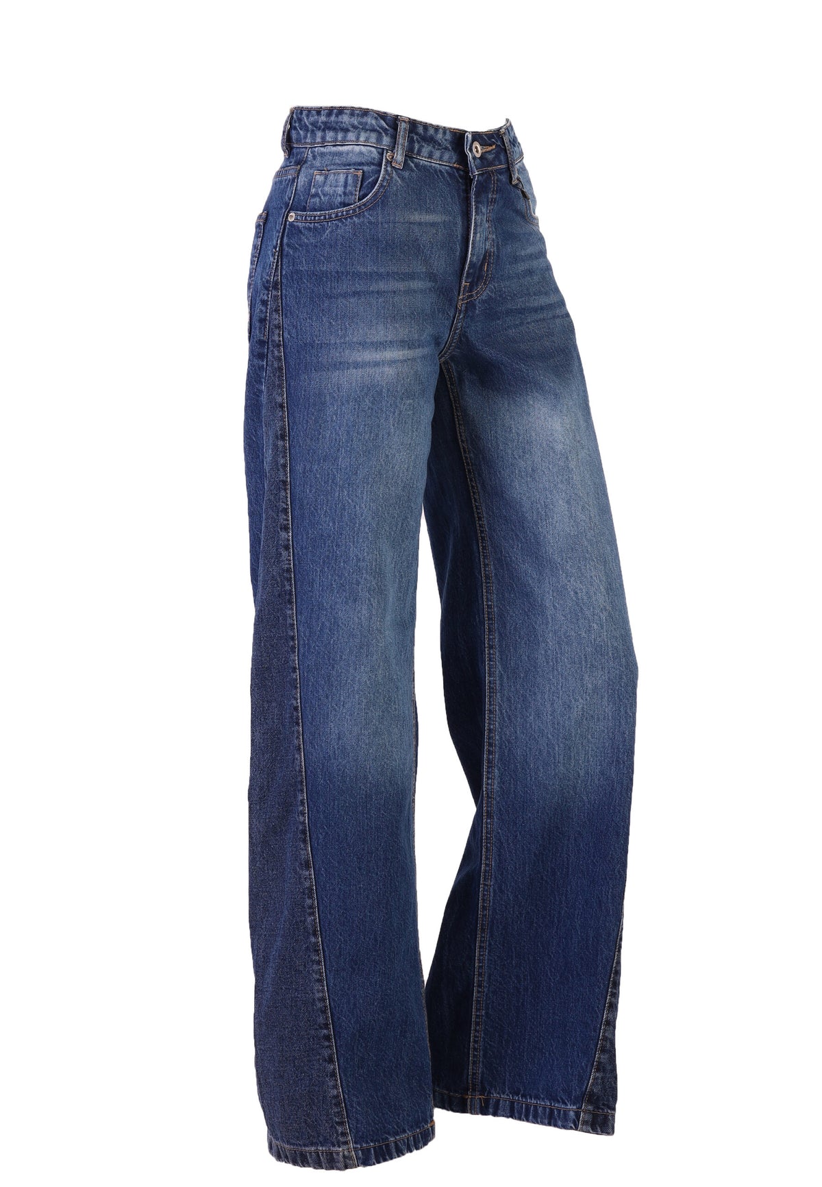 FOREVER 21 High-Rise Relaxed Straight-Leg Denim Jeans