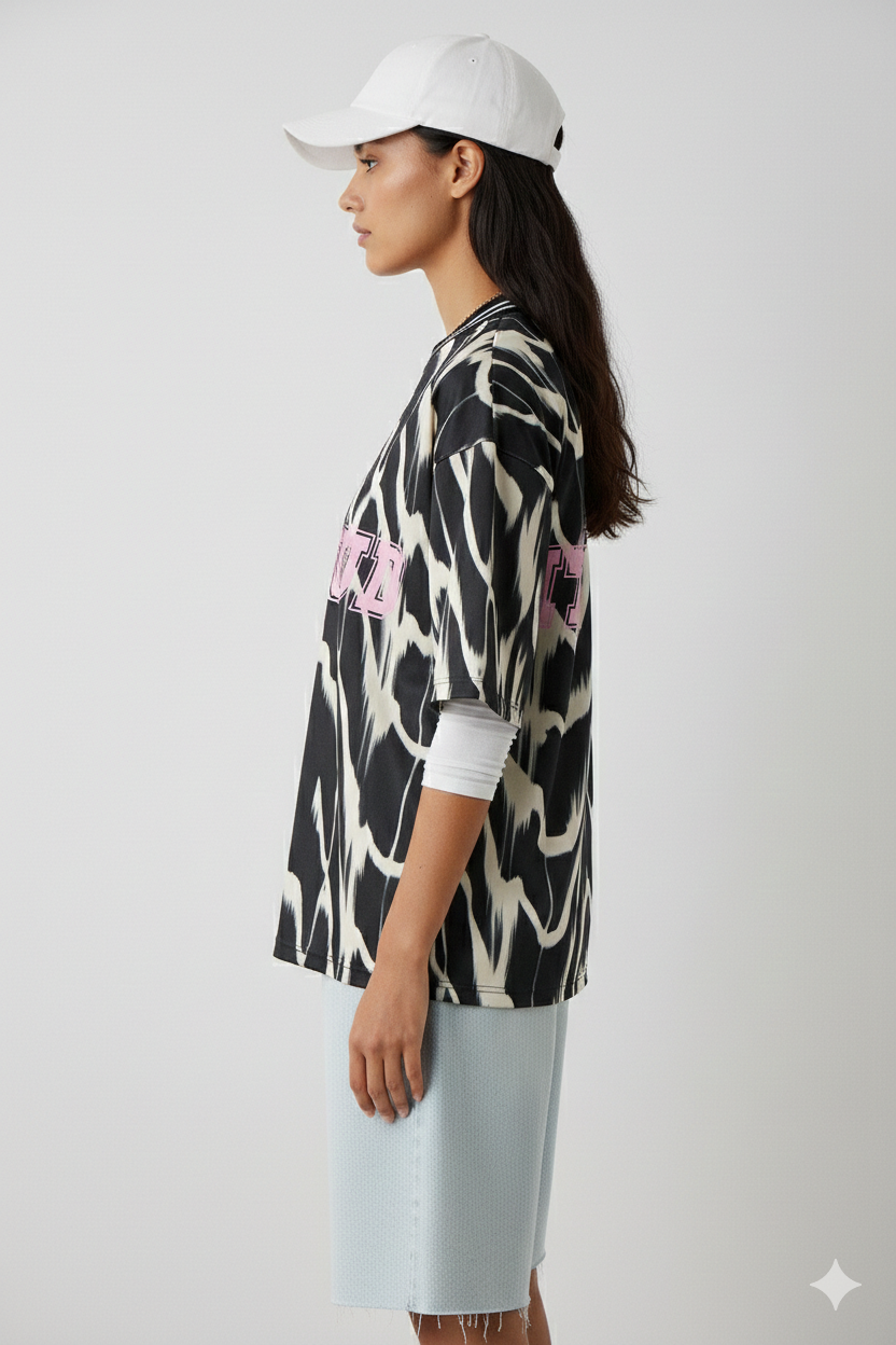 BSB Printed V-neck blouse with print