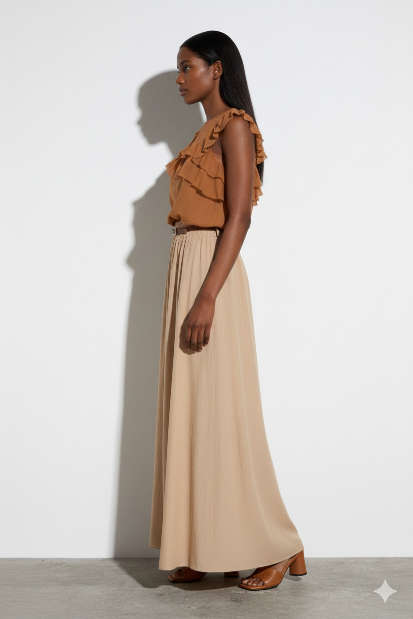 BSB Maxi skirt with belt