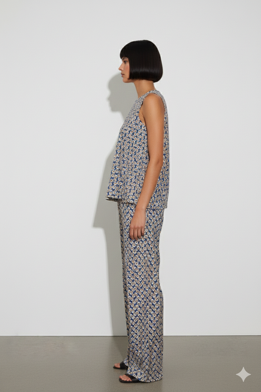 BSB Printed sleeveless blouse