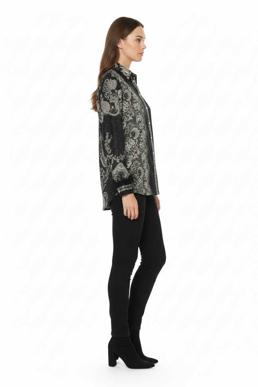 BSB Printed shirt with long sleeves
