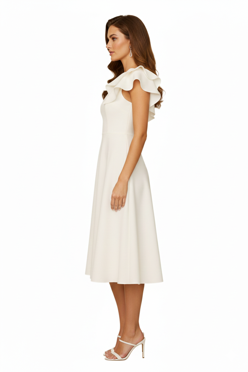 BSB Midi dress with one shoulder
