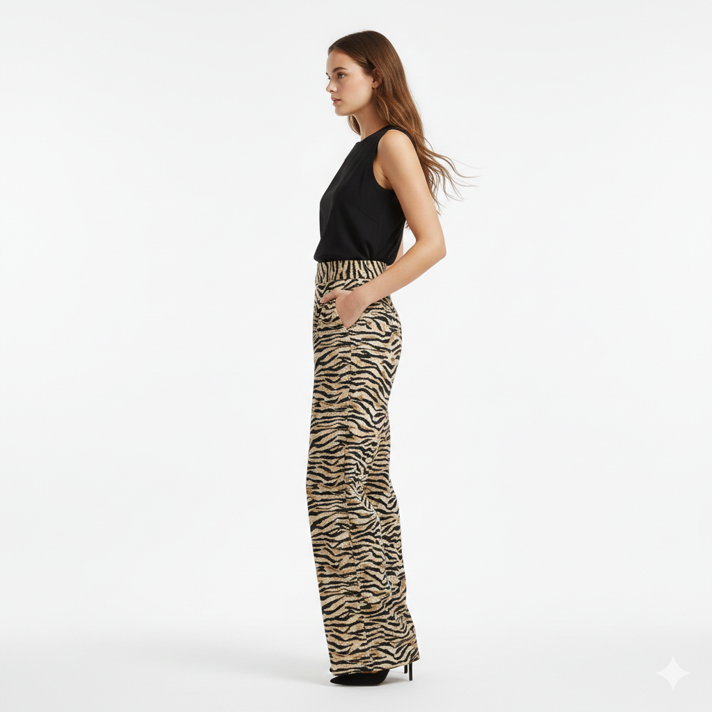 BSB Linen zebra pants