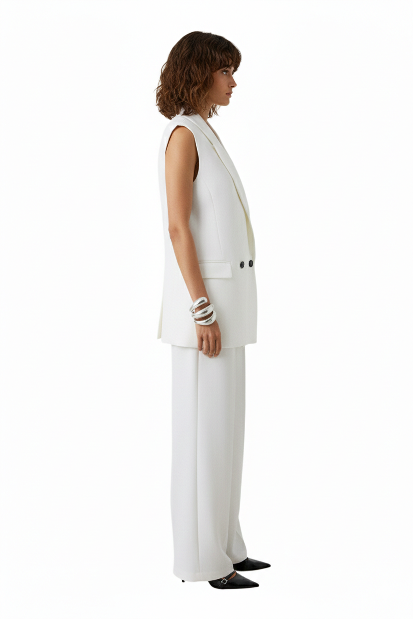 BSB Sleeveless crossed blazer