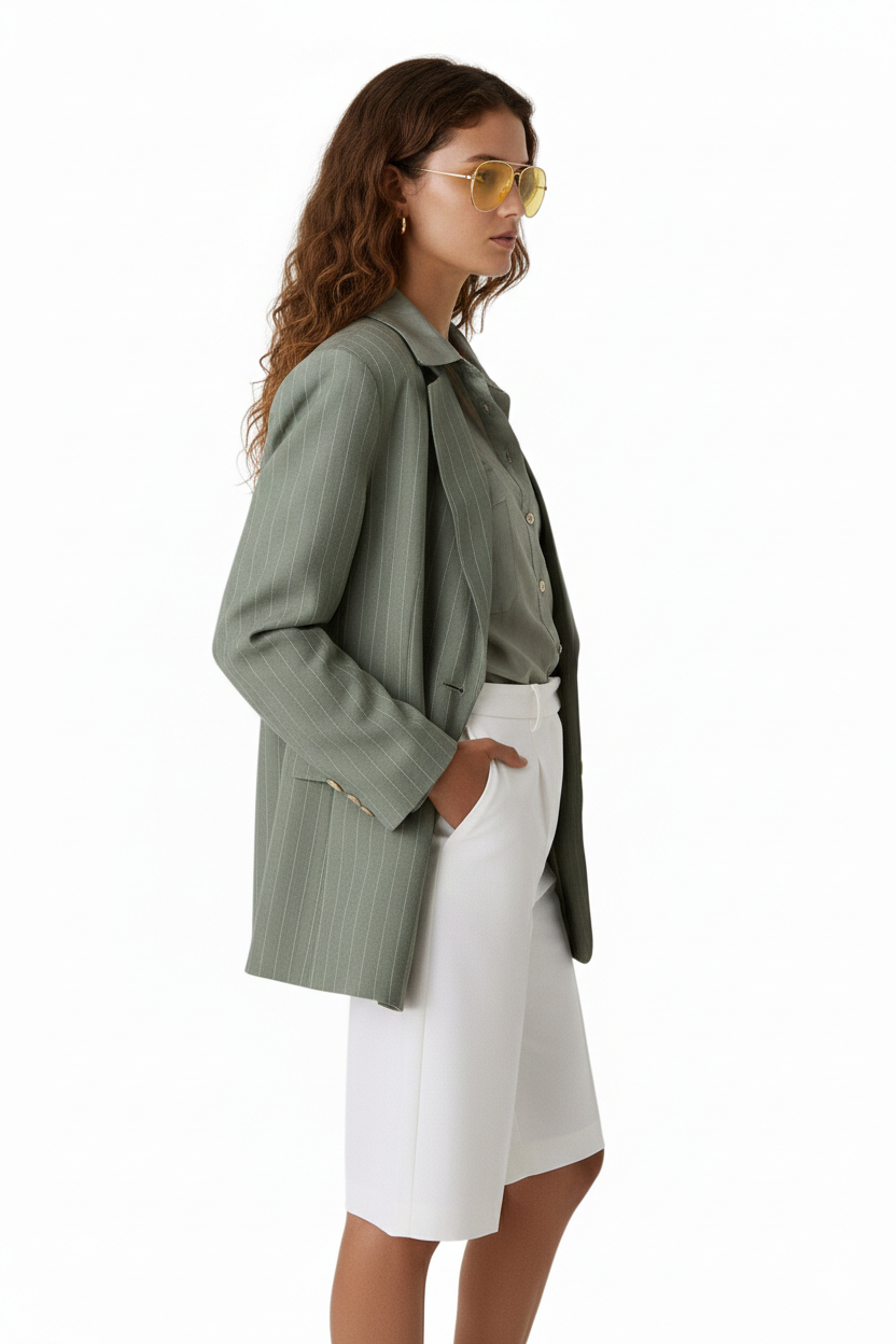 BSB Striped oversized blazer