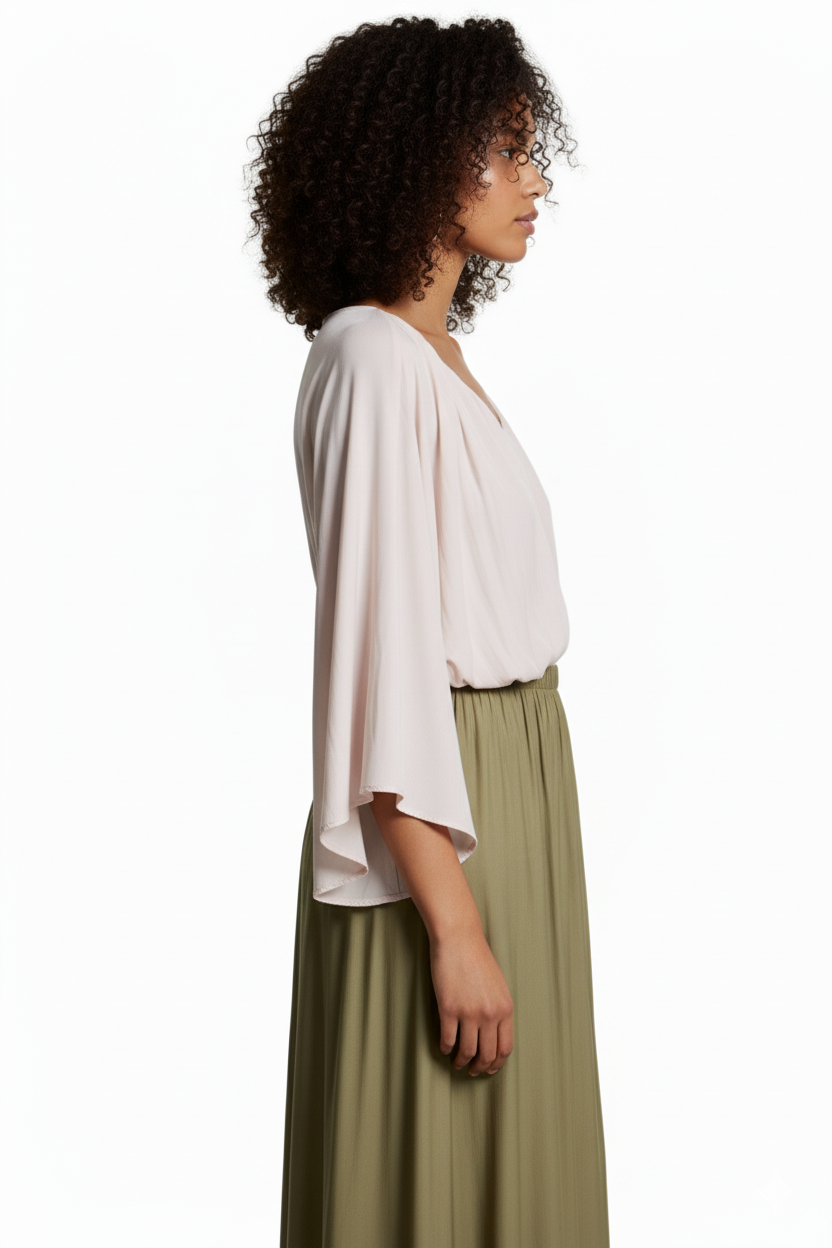 BSB Blouse With Flare Sleeves 3/4