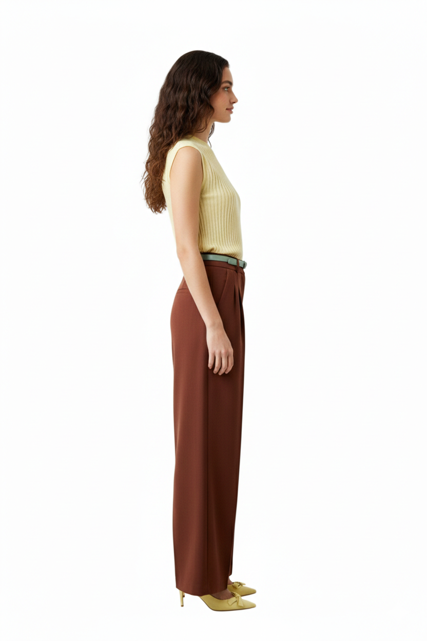 BSB Sleeveless top with ribbed weave