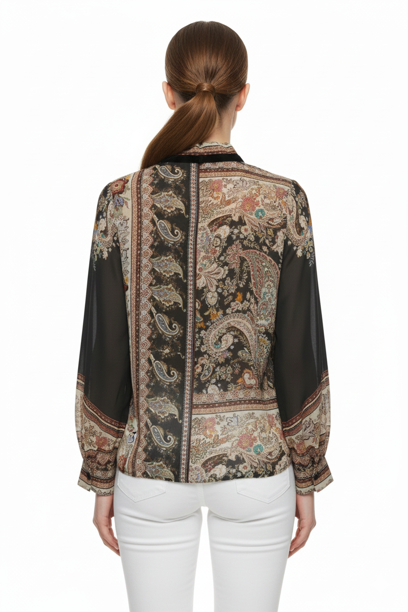 BSB Printed blouse with long sleeves