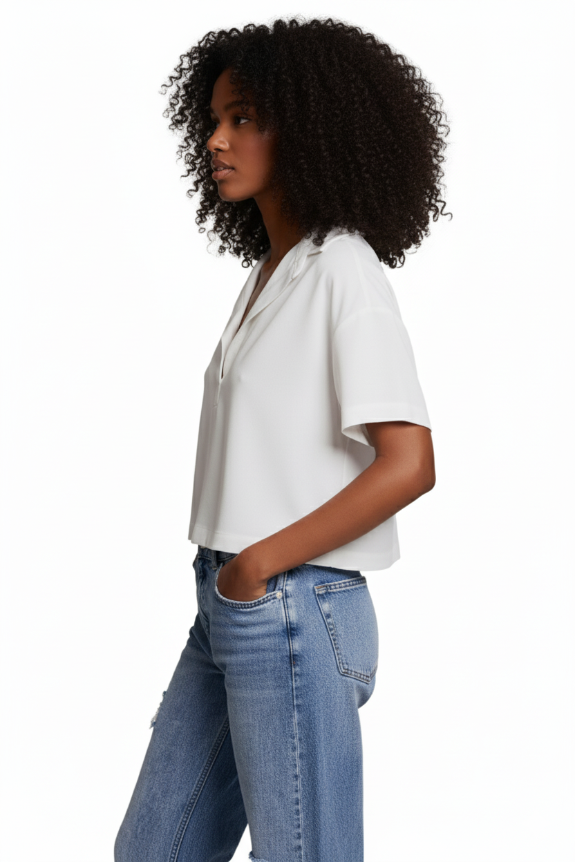 BSB Shortsleeve Blouse With Collar