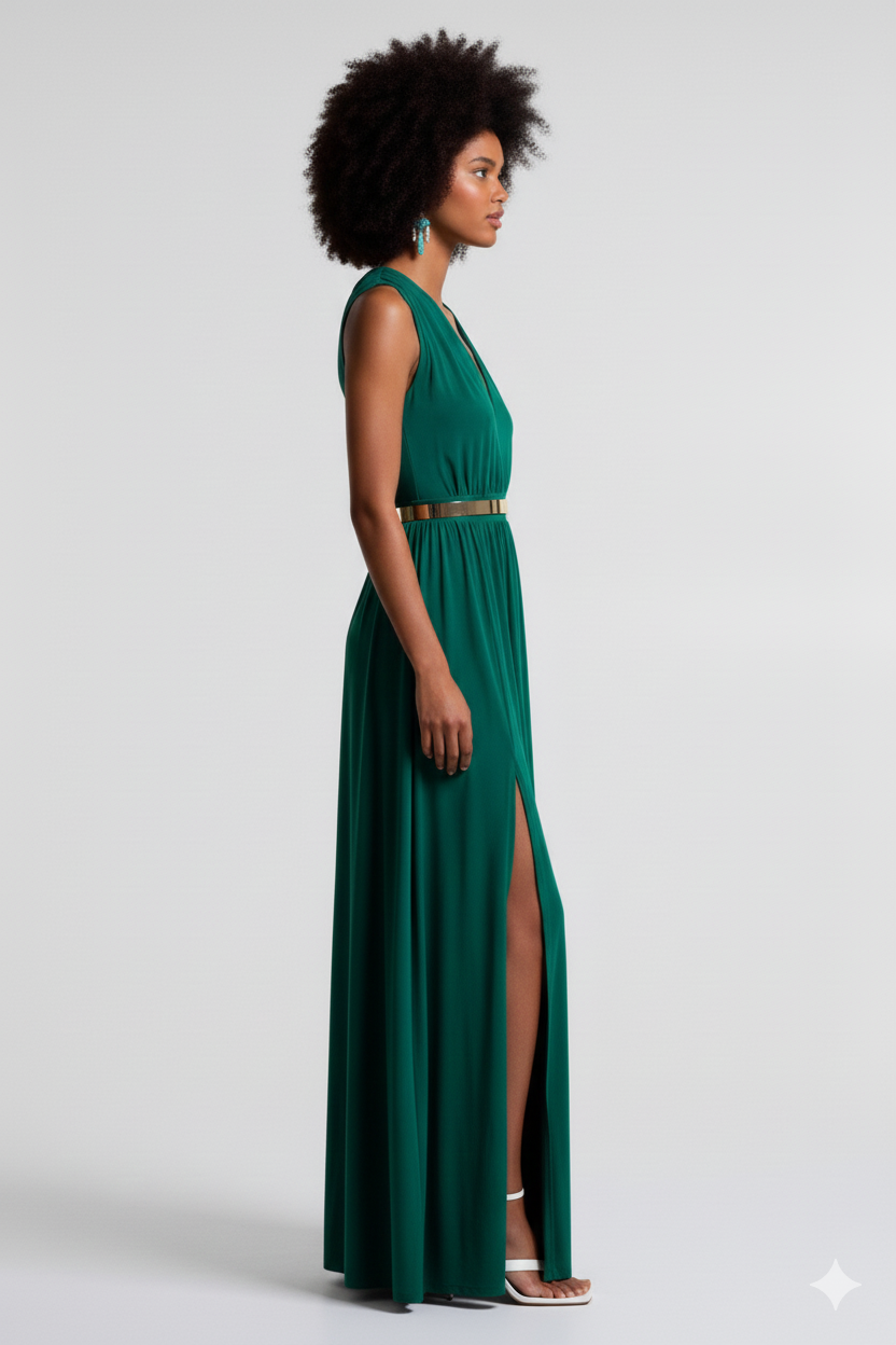 BSB Maxi Dress With Crossed Back