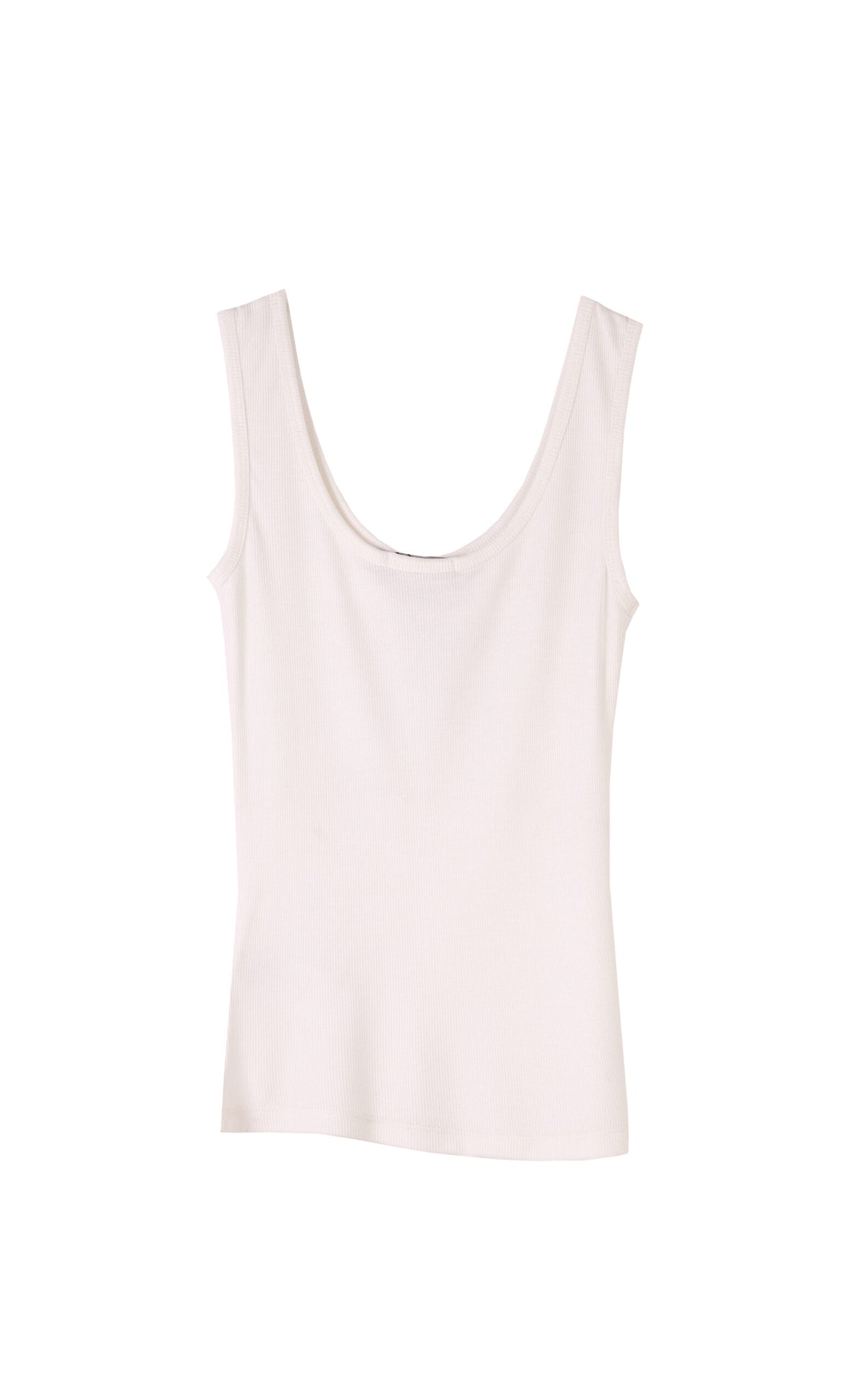 FOREVER 21 Rhinestone Logo Ribbed Scoop-Neck Tank Top