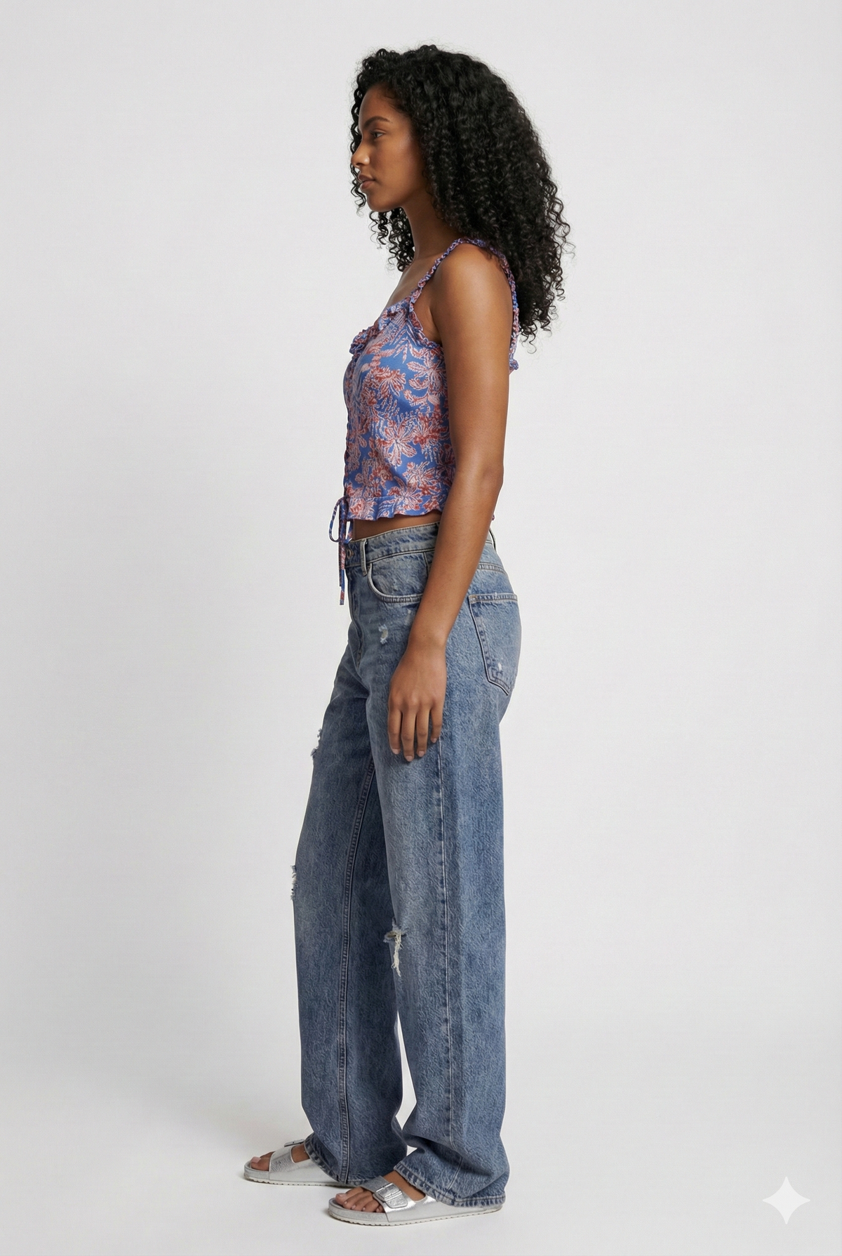 BSB Top With Ruffle Trims