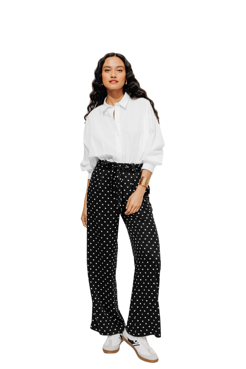 Promod High-Waist Wideleg Trousers