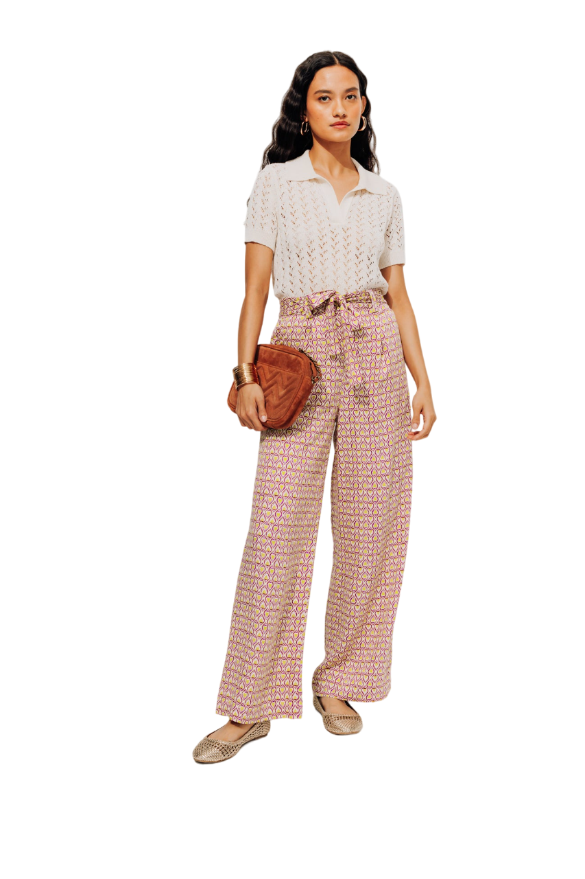 Promod High-Waist Wideleg Trousers