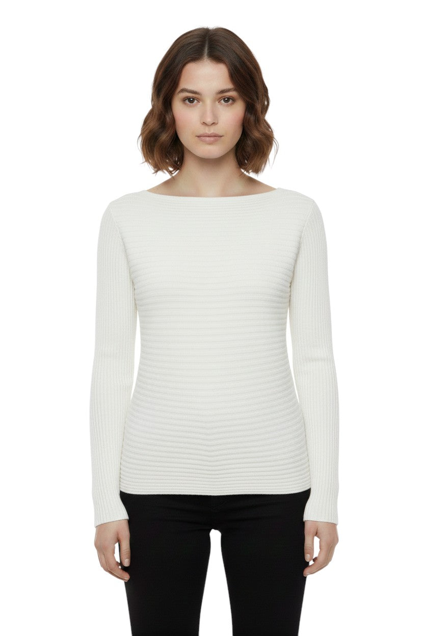 BSB Long sleeves blouse with smile neckline